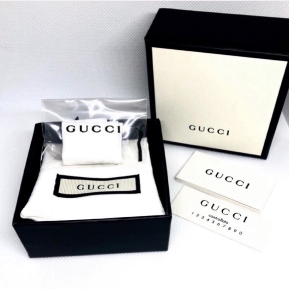 New Authentic Gucci Groove GG Necklace 22" - Picture 9 of 10